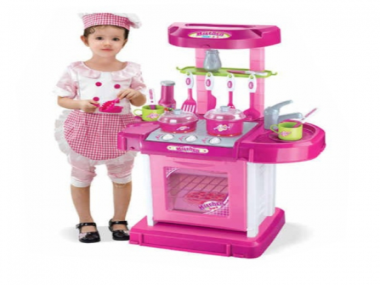 Girls Toy Cooking Set Pretend Play Kitchen For Kids