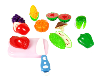 Kids Kitchen Play Set Cutting Food Fruit Vegetables Toy